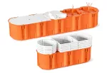 Puszka podtynkowa M5x60DF MULTIWALL SLIM pomarańczowy
