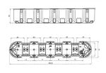 Puszka podtynkowa M5x60DF MULTIWALL SLIM pomarańczowy