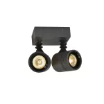 MYRA WALL, lampa ścienna i sufitowa outdoor, dwupunktowa, QPAR51, IP55, antracyt, maks.100W