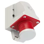 Wtyczka odbiornikowa z klapką 16A 400V 3P+Z IP44