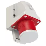Wtyczka odbiornikowa z klapką 32A 400V 3P+Z IP44