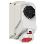 Gniazdo stałe z rozłącznikiem 0-1 duże blokada mechaniczna 32A 400V 3P+Z IP67
