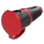 Gniazdo przenośne SCHUKO w pełni gumowe z zatyczką 16A 2P+Z 230V IP54