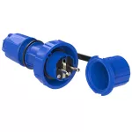 Wtyczka przenośna NAUTILUS 230V UNI-SCHUKO IP68 niebieska standard uni-schuko