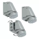 Gniazdo stałe POWER TWIST 63A 3P+Z 230V 50/60Hz 9h IP66/67