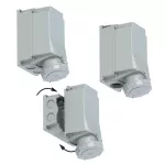 Gniazdo stałe POWER TWIST 125A 3P+Z 230V 50/60Hz 9h IP66/67