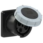 Gniazdo tablicowe proste POWER TWIST 125A 3P+Z 500V 50/60Hz 7h IP66/67, kołnierz 120X120, rozstaw śrub 100X100
