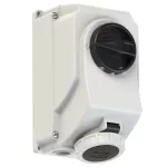 Gniazdo z wyłącznikiem-stałe przelotowe 16A 3P+Z 500V 50/60Hz 6h IP67