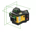 Laser wieloliniowy LAX 600G, system 12 V, zestaw 7-częściowy, z akumulatorem i ładowarką