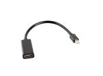ADAPTER DISPLAYPORT MINI(M) 1.2->HDMI(F) NA KABLU 20CM CZARNY LANBERG