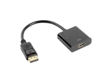 ADAPTER DISPLAYPORT(M) 1.2->HDMI(F) NA KABLU 10CM CZARNY LANBERG