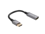 ADAPTER DISPLAYPORT(M)->HDMI(F) 4K NA KABLU 20CM SREBRNY LANBERG