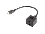 ADAPTER HDMI(M)->2X HDMI(F) NA KABLU 20CM CZARNY SPLITTER LANBERG