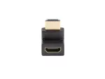 ADAPTER HDMI(M)->HDMI(F) 4K KĄTOWY GÓRA CZARNY LANBERG