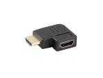 ADAPTER HDMI(M)->HDMI(F) 4K KĄTOWY LEWO CZARNY LANBERG