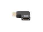 ADAPTER HDMI(M)->HDMI(F) 8K KĄTOWY LEWO ALUMINIUM SREBRNY LANBERG