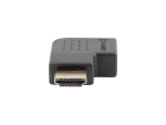 ADAPTER HDMI(M)->HDMI(F) KĄTOWY LEWO CZARNY LANBERG