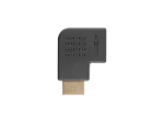ADAPTER HDMI(M)->HDMI(F) KĄTOWY LEWO CZARNY LANBERG