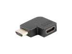 ADAPTER HDMI(M)->HDMI(F) KĄTOWY LEWO CZARNY LANBERG