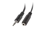 ADAPTER MINIJACK 3.5MM(M) 3PIN->2X MINIJACK 3.5MM(F) 3PIN NA KABLU 10CM CZARNY LANBERG