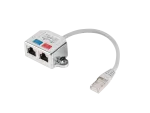 ADAPTER ROZDZIELACZ LAN RJ45->2X RJ45 FTP NA KABLU (2 URZĄDZENIA NA 1 KABLU) LANBERG