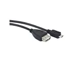 ADAPTER USB MICRO(M)->USB-A(F) 2.0 0.15M OTG CZARNY NATEC EXTREME MEDIA (BLISTER)