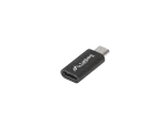 ADAPTER USB-C(F) 2.0->USB MICRO(M) CZARNY LANBERG