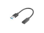 ADAPTER USB-C(F) 3.1->USB-A(M) NA KABLU 15CM OTG CZARNY LANBERG
