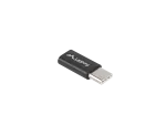 ADAPTER USB-C(M) 2.0->USB MICRO(F) CZARNY LANBERG