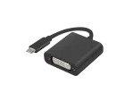ADAPTER USB-C(M) 3.1->DVI-I(F)(24+5) DUAL LINK (DISPLAYPORT ALT MODE) NA KABLU 15CM CZARNY LANBERG