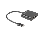 ADAPTER USB-C(M) 3.1->HDMI(F)(DISPLAYPORT ALT MODE) NA KABLU 15CM CZARNY LANBERG
