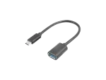 ADAPTER USB-C(M) 3.1->USB-A(F) NA KABLU 15CM OTG CZARNY LANBERG
