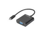 ADAPTER USB-C(M) 3.1->VGA(F) NA KABLU 15CM CZARNY LANBERG