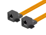 ADAPTER ZŁĄCZKA SIECIOWA PRZELOTKA OKIENNA RJ45 KAT.5E NA KABLU 17CM LANBERG