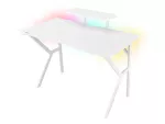 BIURKO GAMINGOWE GENESIS HOLM 320 RGB BIAŁE