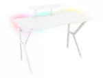 BIURKO GAMINGOWE GENESIS HOLM 320 RGB BIAŁE
