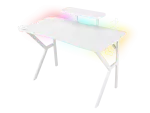 BIURKO GAMINGOWE GENESIS HOLM 320 RGB BIAŁE