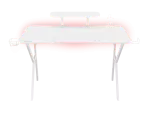 BIURKO GAMINGOWE GENESIS HOLM 320 RGB BIAŁE