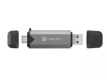 CZYTNIK KART NATEC SCARAB 3 USB-A + USB-C SD/MICRO SD USB 3.1 GEN 1 SZARY