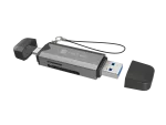 CZYTNIK KART NATEC SCARAB 3 USB-A + USB-C SD/MICRO SD USB 3.1 GEN 1 SZARY