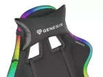 FOTEL GAMINGOWY GENESIS TRIT 500 RGB PODŚWIETLENIE CZARNY