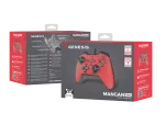 GAMEPAD GENESIS MANGAN 300 PRZEWODOWY DO PC/SWITCH/MOBILE CZERWONY