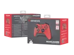 GAMEPAD GENESIS MANGAN 400 BEZPRZEWODOWY DO PC/SWITCH/MOBILE CZERWONY