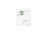 GNIAZDO 45X45 230V ŁADOWARKA 2X USB-A 2.1A BIAŁE LANBERG