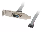 GNIAZDO NA ŚLEDZIU 1X DB9(COM) 40CM LOW PROFILE LANBERG