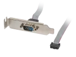 GNIAZDO NA ŚLEDZIU 1X DB9(COM) 40CM LOW PROFILE LANBERG