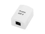 GNIAZDO NATYNKOWE KAT.6 1X RJ45 BIAŁE LANBERG