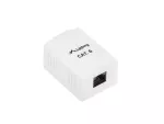GNIAZDO NATYNKOWE KAT.6 1X RJ45 BIAŁE LANBERG