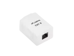 GNIAZDO NATYNKOWE KAT.6 1X RJ45 BIAŁE LANBERG