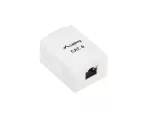 GNIAZDO NATYNKOWE KAT.6 1X RJ45 EKRANOWANE BIAŁE LANBERG